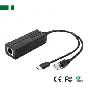 CPOE-04TC DC48V-to-DC5V 100Mbps POE Cable with Type-C Interface