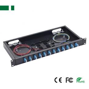 CFB-1012C/LC 12 Ports LC Fiber Optic Terminal Box for 19 Inch Rack Mount