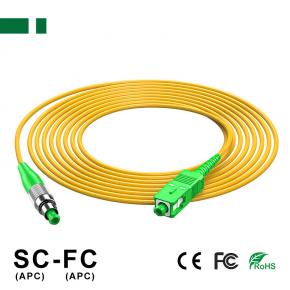 CPC02S-SCA-FCA SC/APC-to-SC/APC Single-mode Single-core Optical Fiber Patch Cord