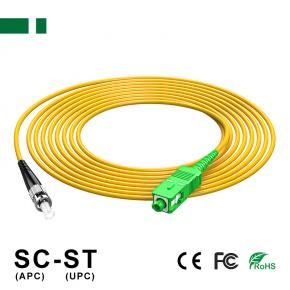 CPC02S-SCA-STU SC/APC-to-ST/UPC Single-mode Single-core Optical Fiber Patch Cord