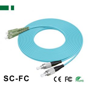 CPC01M3-DSCU-FCU SC/UPC-to-FC/UPC OM3 Dual-core Optical Fiber Patch Cord