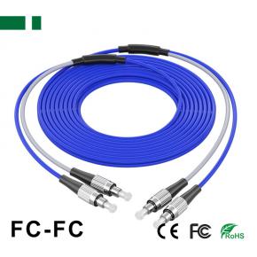 CPC11SA-DFCU-FCU FC/UPC-FC/UPC Armored Single-mode Dual-core Optical Fiber Patch Cord