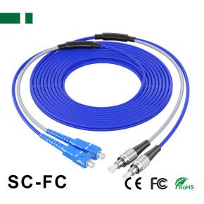 CPC11SA-DSCU-FCU SC/UPC-FC/UPC Armored Single-mode Dual-core Optical Fiber Patch Cord