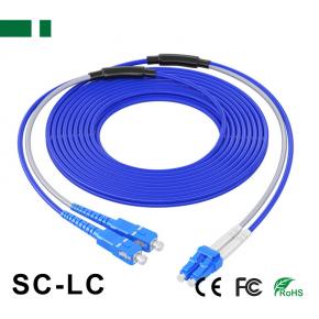 CPC11SA-DSCU-LCU SC/UPC-LC/UPC Armored Single-mode Dual-core Optical Fiber Patch Cord