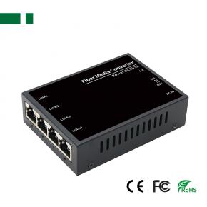 CFS-401F4E 100Mbps 1*SC to 4*RJ45 Fiber Optic Transceiver