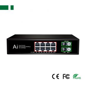 CFS-G512F8E Full Gigabit 2*SC to 8*RJ45 Fiber Optic Transceiver