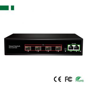 CFS-G514F2E-SFP Full Gigabit 4*SFP to 2*RJ45 Fiber Optic Transceiver