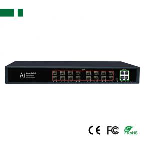CFS-G7016F4E-SFP Gigabit 16*SFP to 4*RJ45 Fiber Optic Transceiver