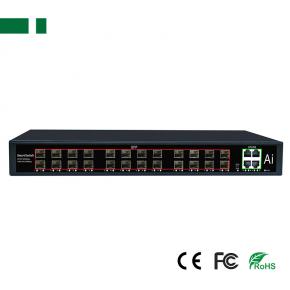 CFS-G7024F4E-SFP Gigabit 24*SC to 4*RJ45 Fiber Optic Transceiver